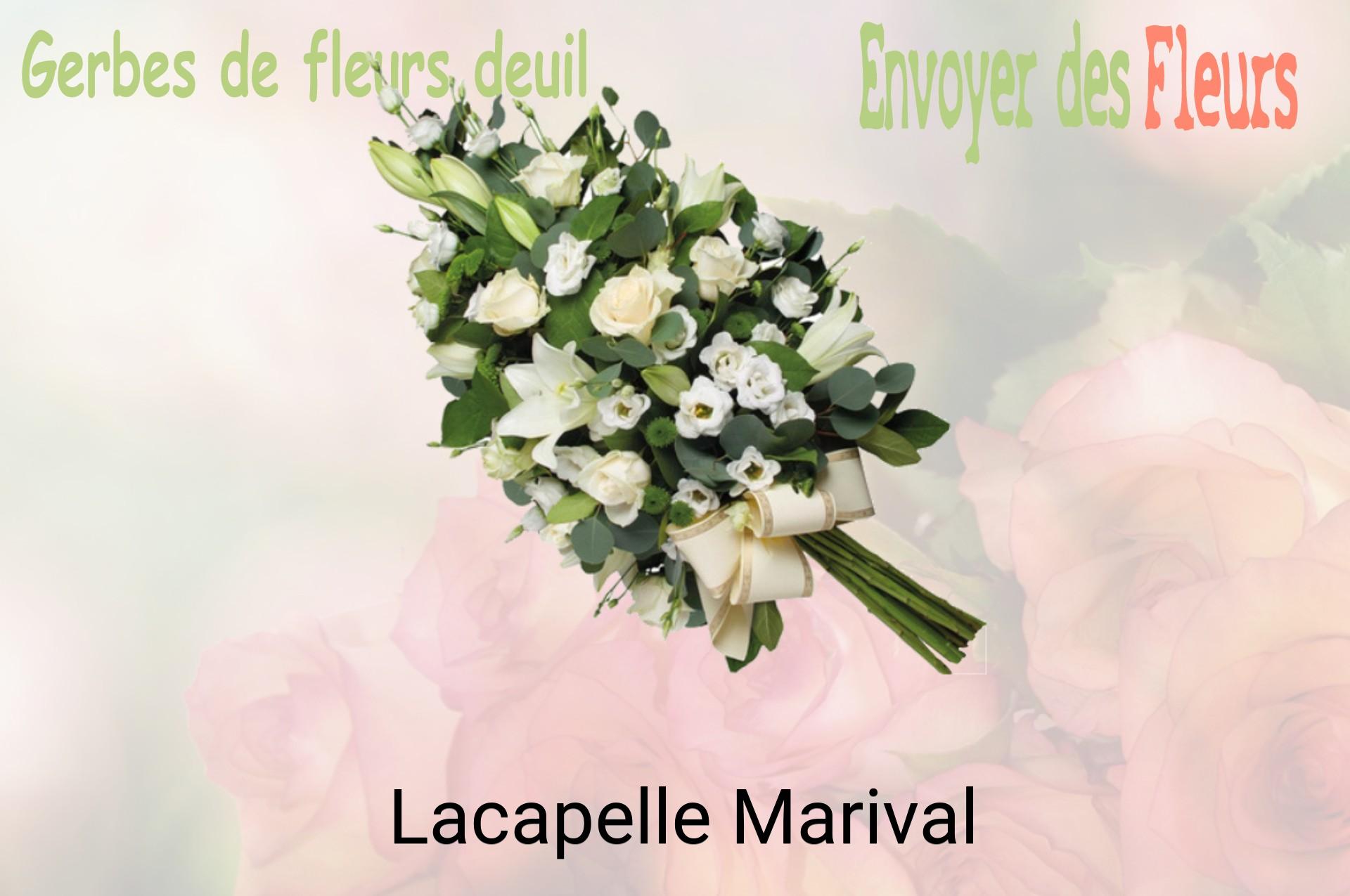 Gerbe de fleurs de deuil livrée à Lacapelle-Marival